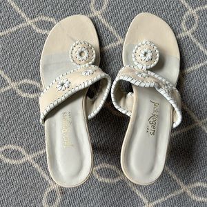Jack Rogers size 8 heeled sandals. Never worn but no tags or box.